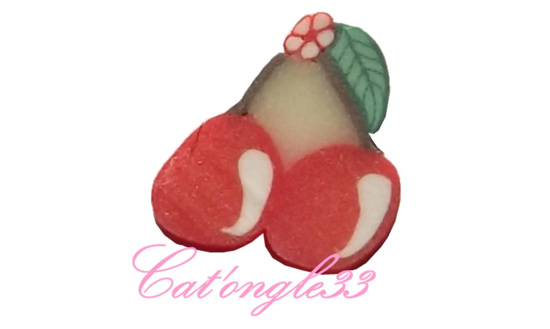 Sachet de fimo cerise