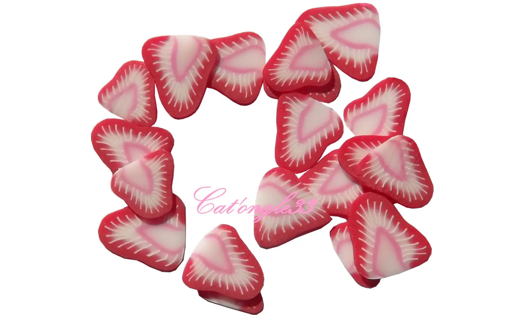Sachet de fimo fraise