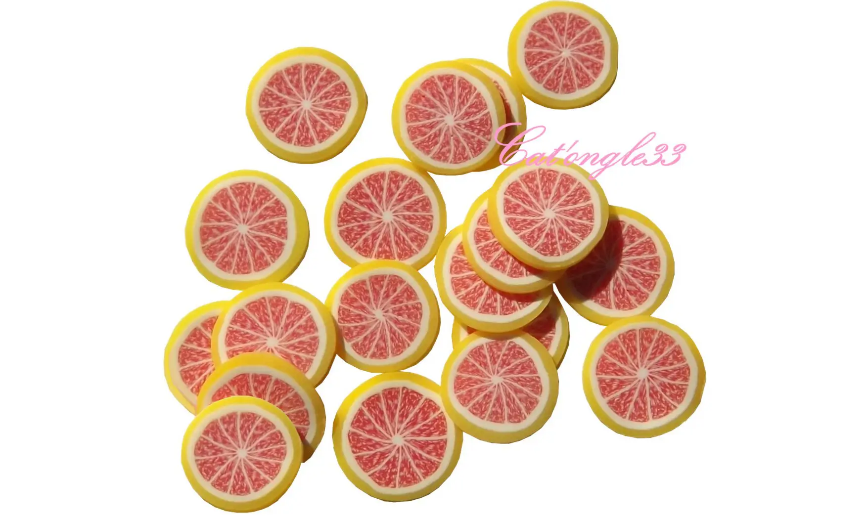 Sachet de fimo pamplemousse
