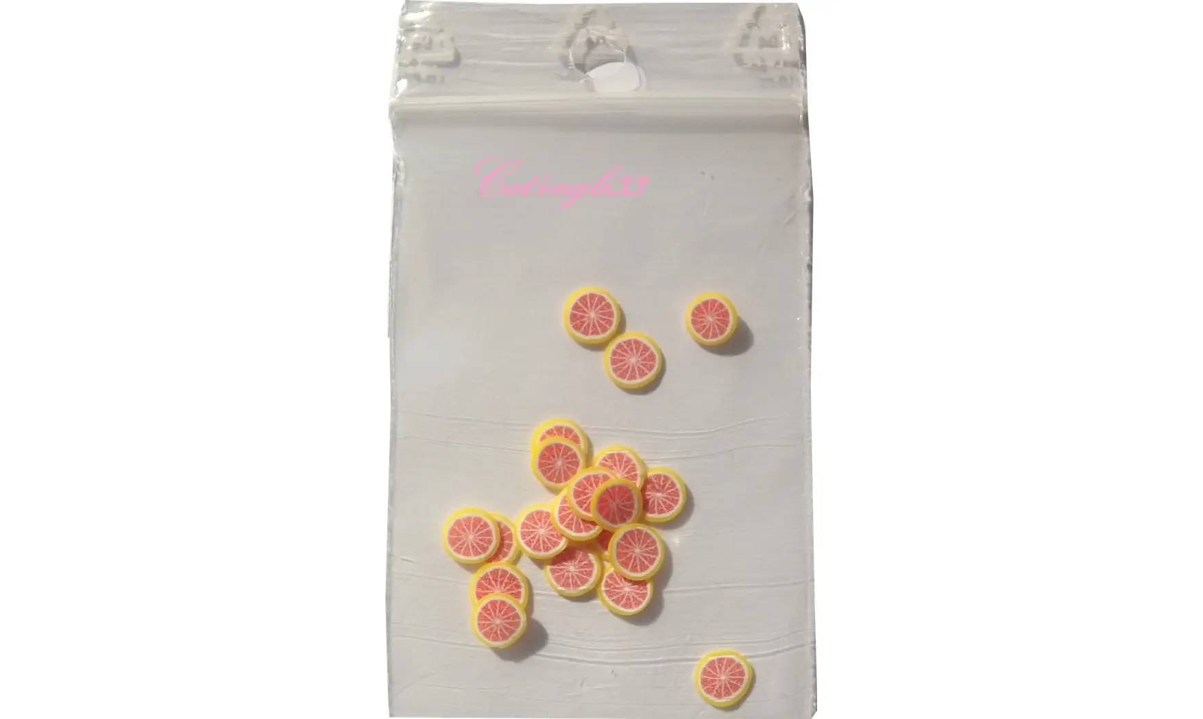 Sachet de fimo pamplemousse