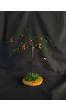 Cerisier socle bois
