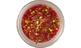 Paillette hexagonale rouge clair