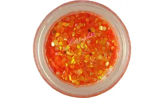 Paillette hexagonale orange clair