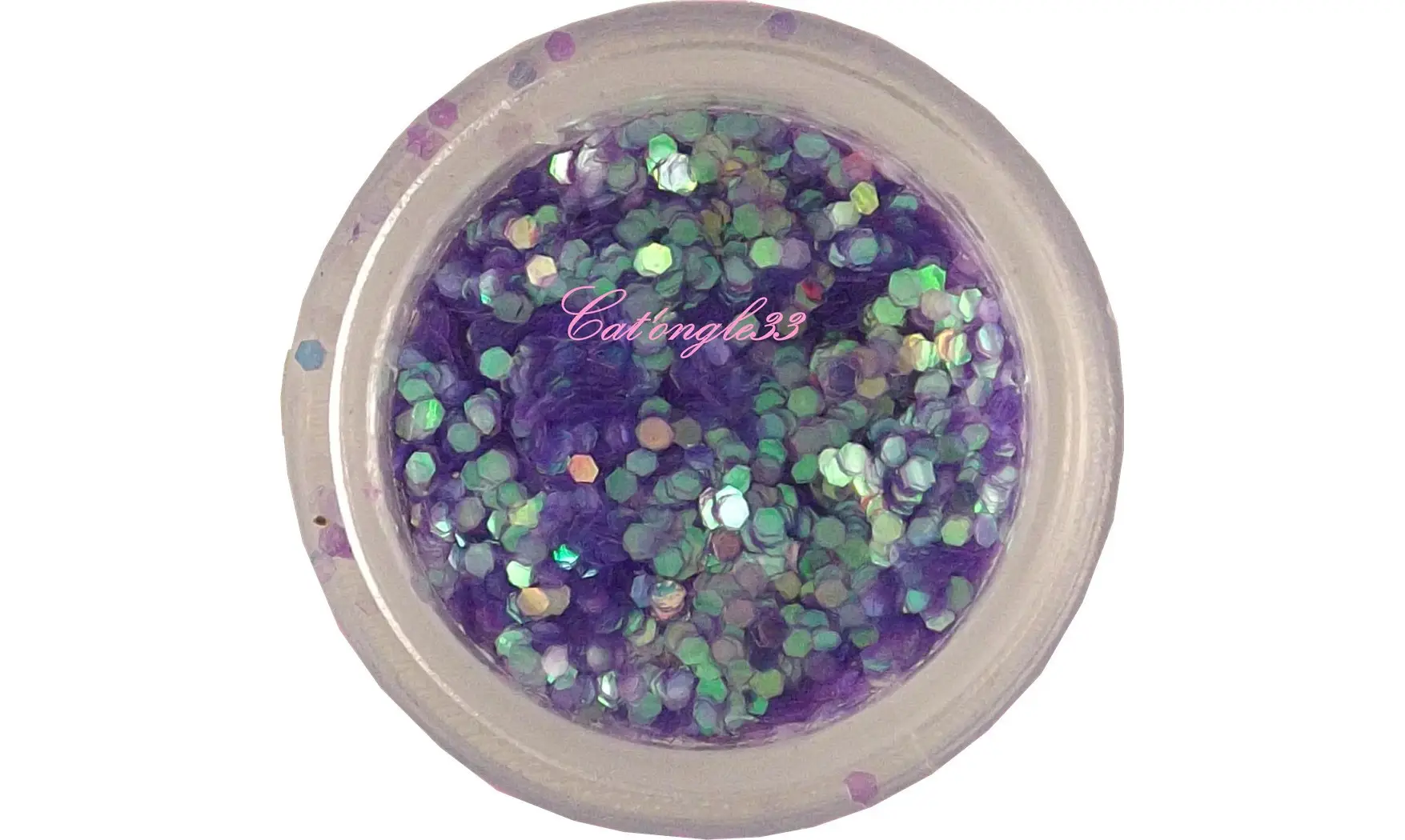 Paillette hexagonale violette clair