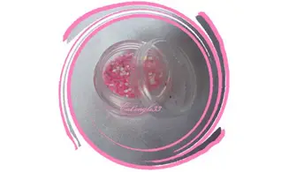 Paillette hexagonale rose pale clair