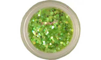 Paillette hexagonale vert trés clair