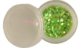 Paillette hexagonale vert trés clair