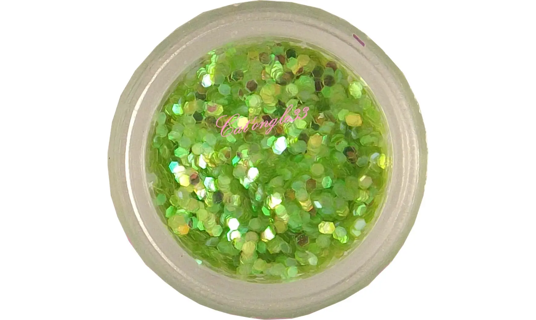 Paillette hexagonale vert trés clair