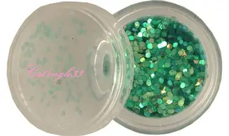 Paillette hexagonale azur clair