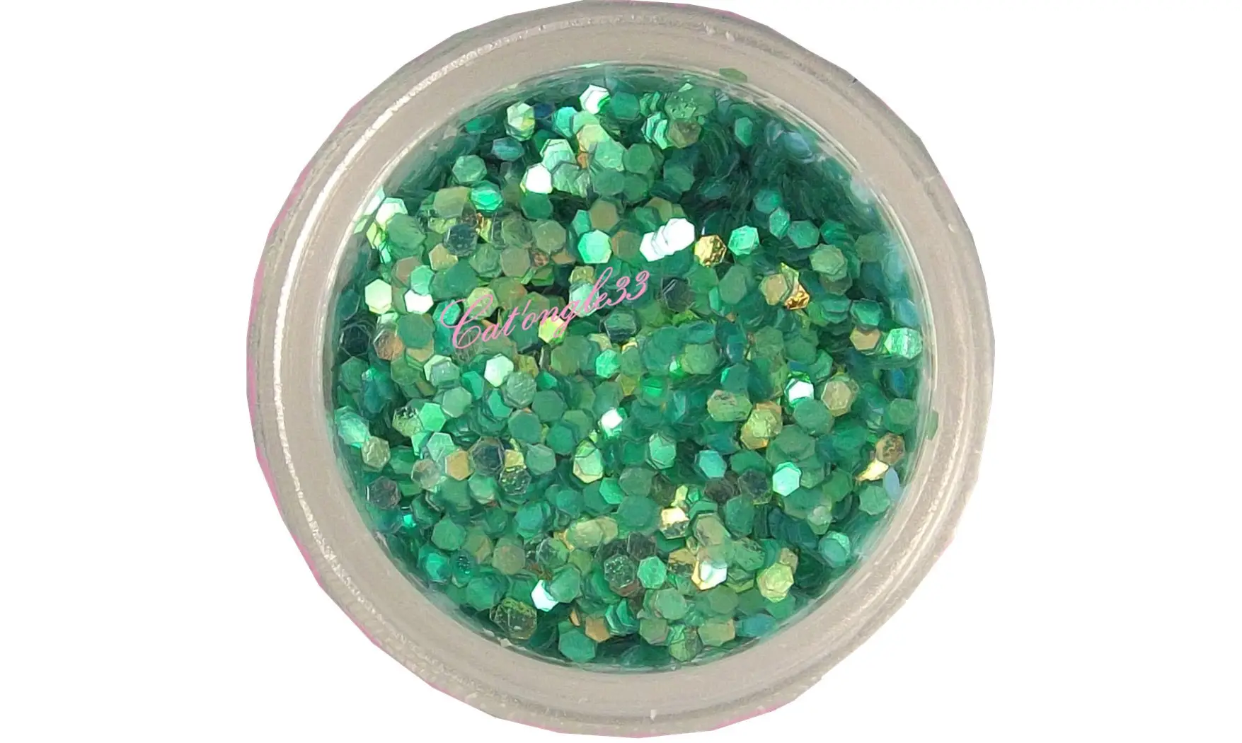 Paillette hexagonale azur clair