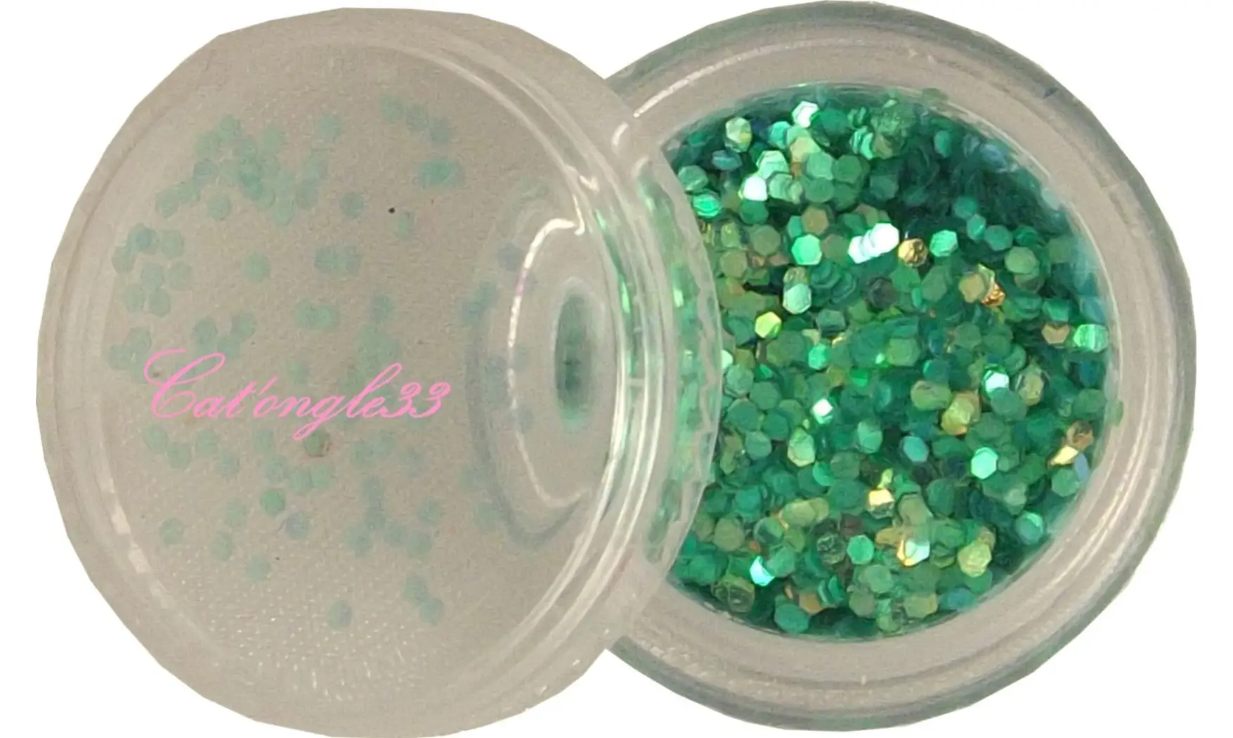 Paillette hexagonale azur clair