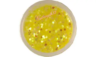 Paillette hexagonale jaune clair