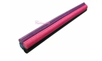 Baton fimo 3 fleurs feuille
