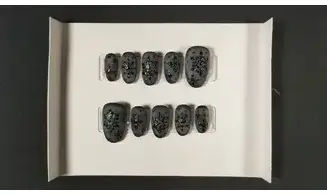 Press on nails Flocon Baroque - Taille S