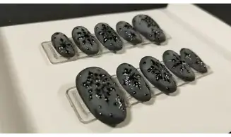 Press on nails Flocon Baroque - Taille S