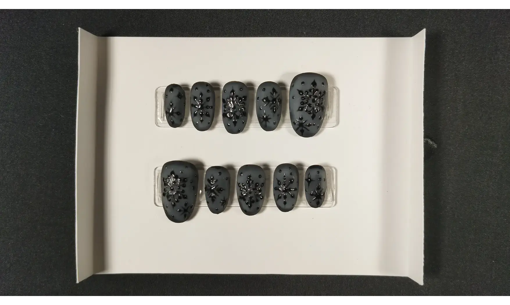 Press on nails Flocon Baroque - Taille S