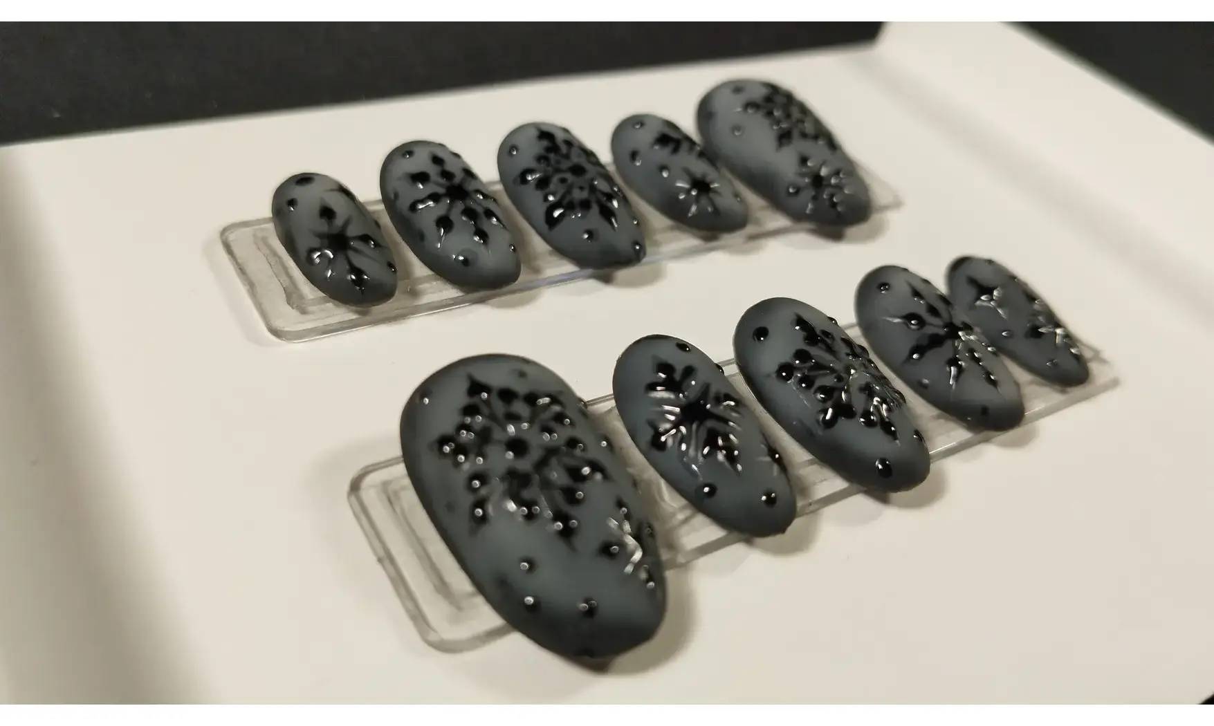 Press on nails Flocon Baroque - Taille S