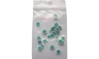 Sachet de fimo rose bleu