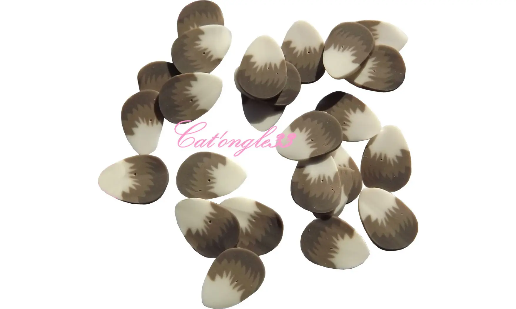 Sachet de fimo plume marron