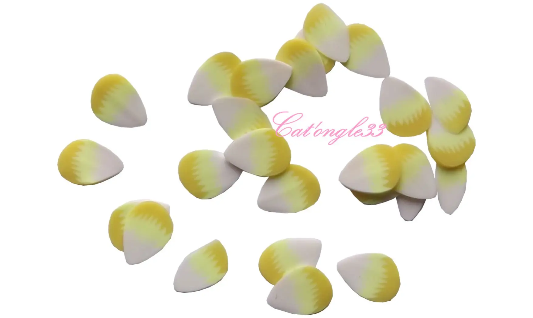 Sachet de fimo plume jaune