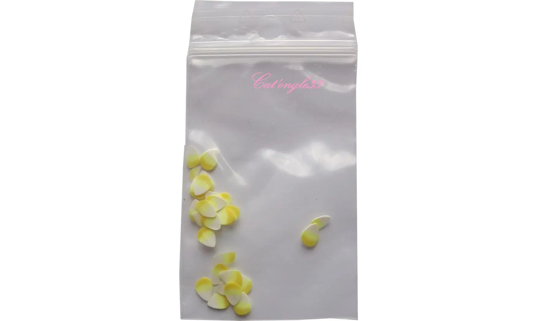 Sachet de fimo plume jaune