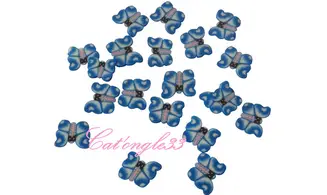 Sachet de fimo papillon bleu