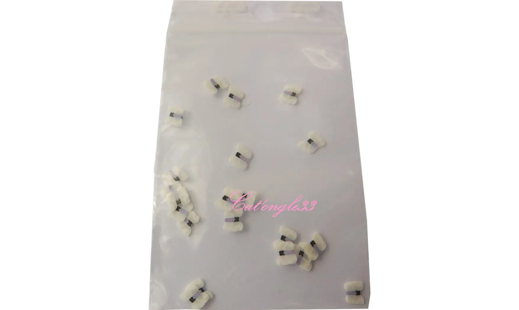 Sachet de fimo papillon blanc