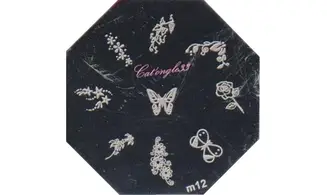 Plaque stamping M12 nail art