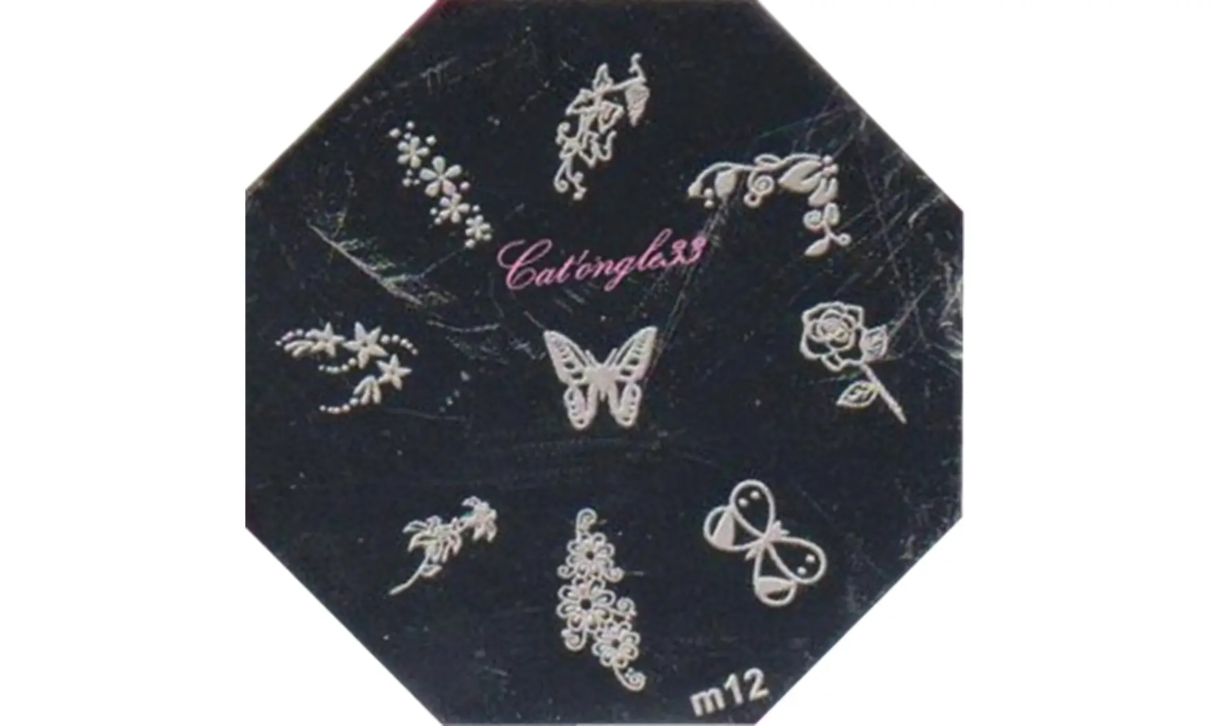 Plaque stamping M12 nail art