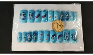 Press on nails Alice bleu - Lot 20