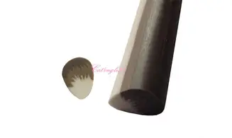 Baton fimo plume marron