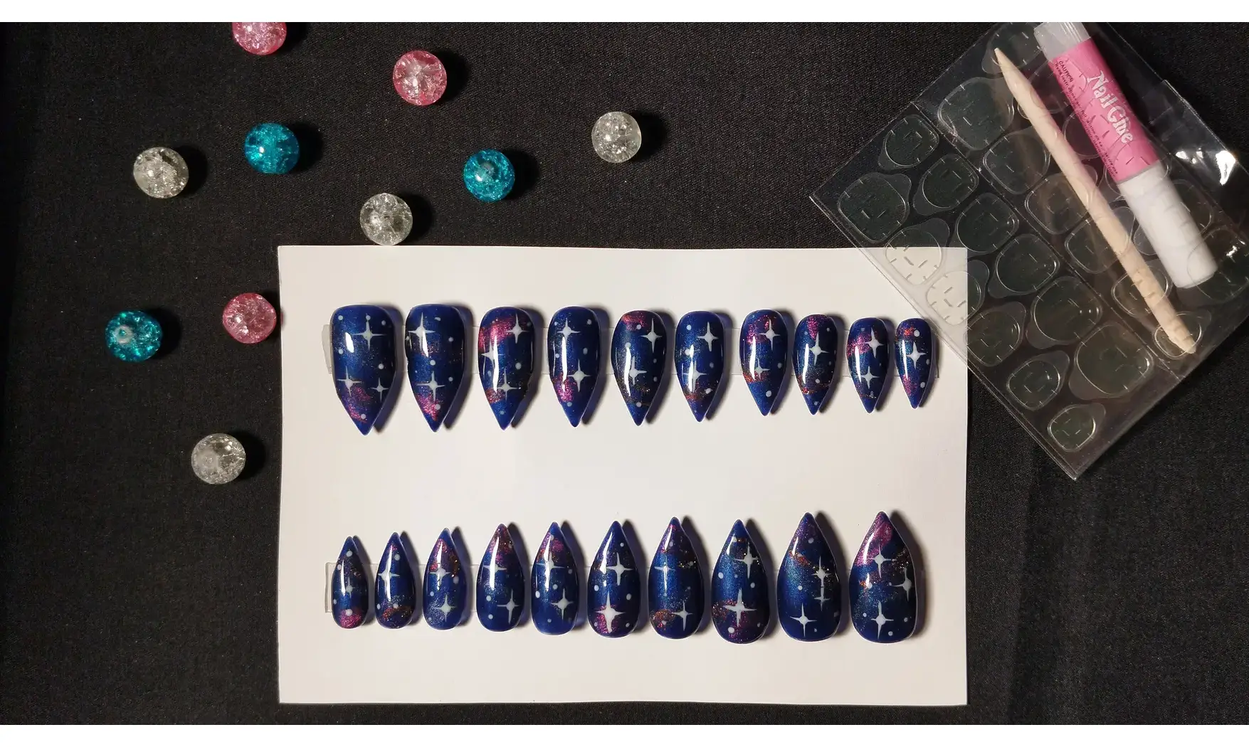 Press on nails Aurore Boréale - Lot 20