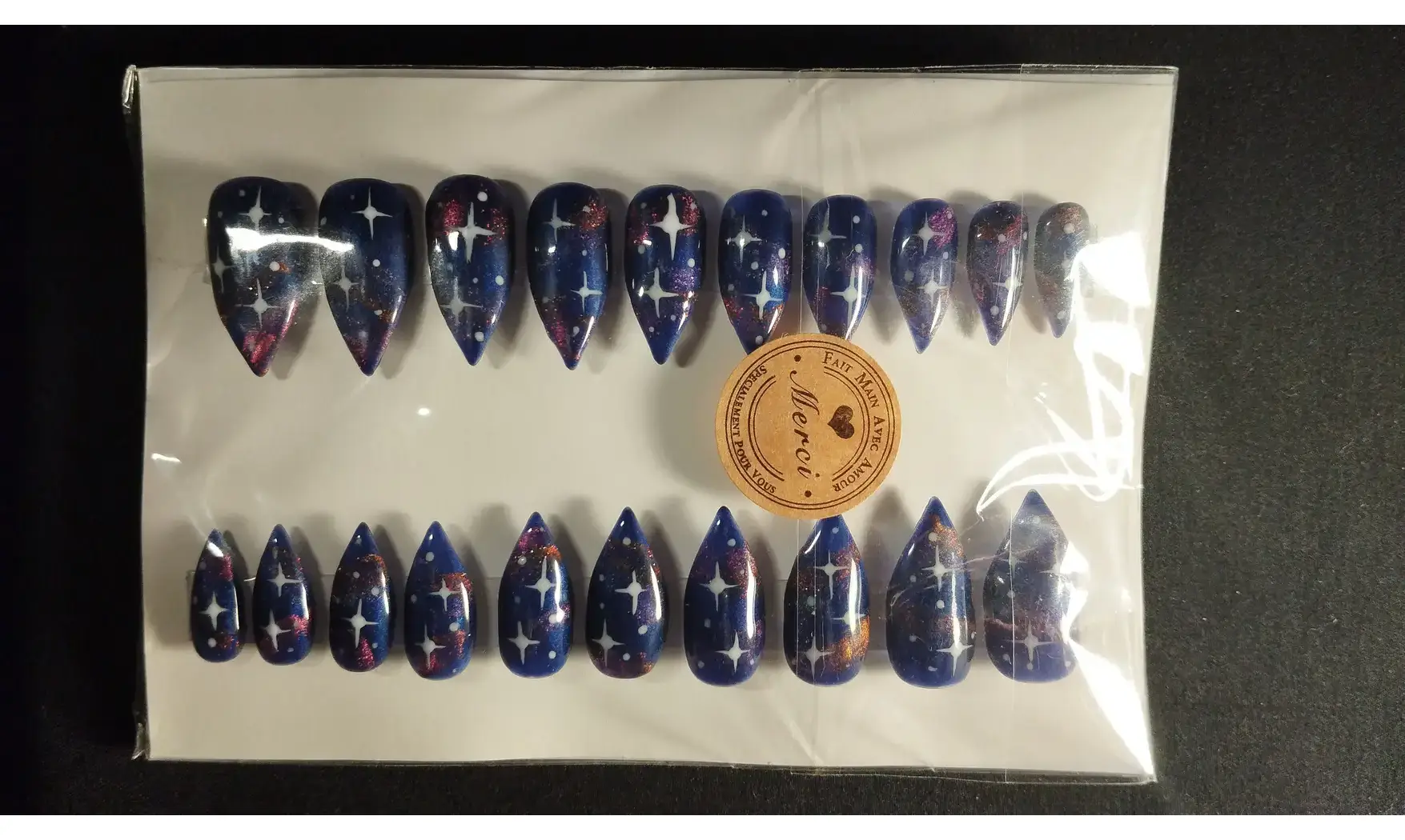 Press on nails Aurore Boréale - Lot 20