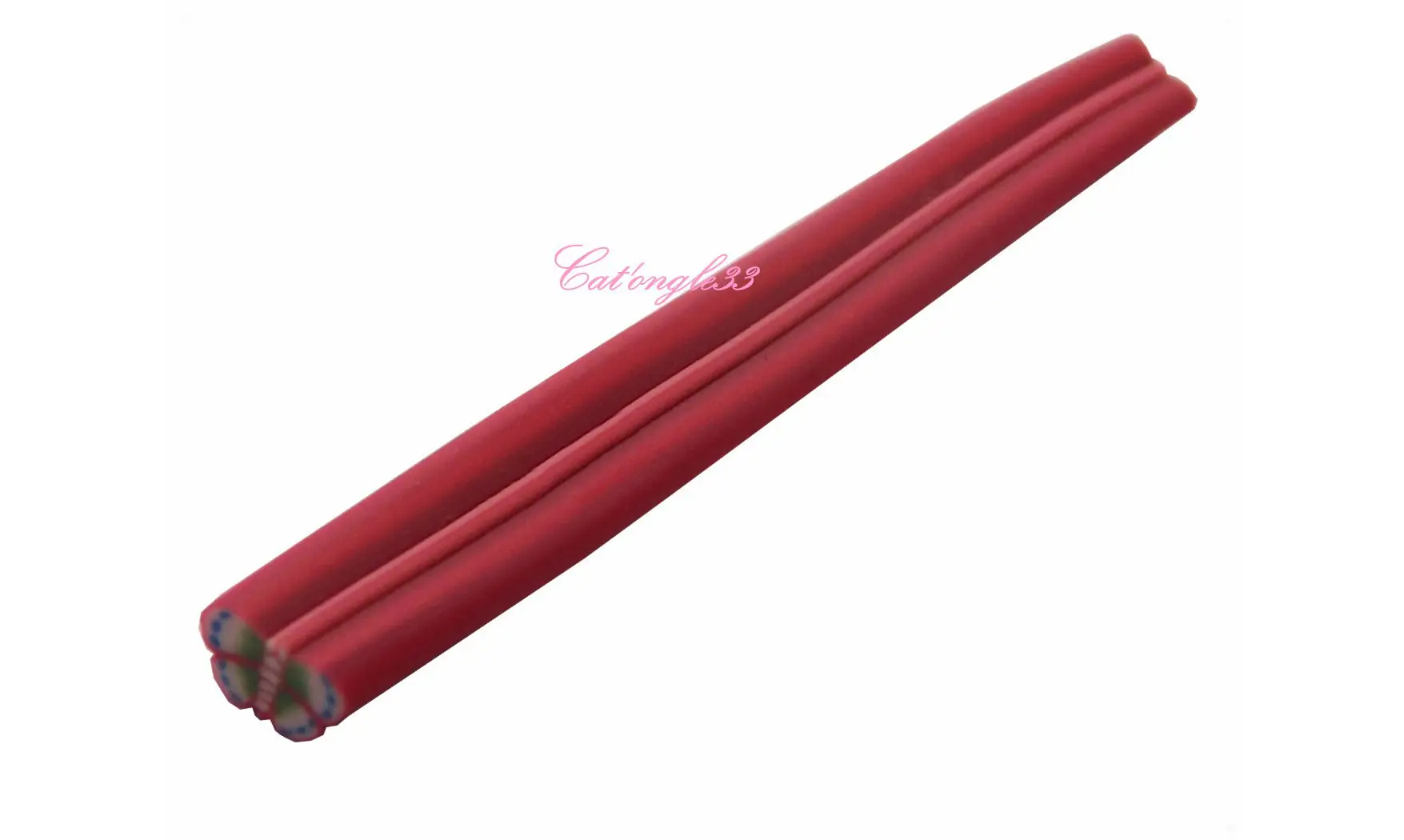 Baton fimo papillon rouge bleu vert