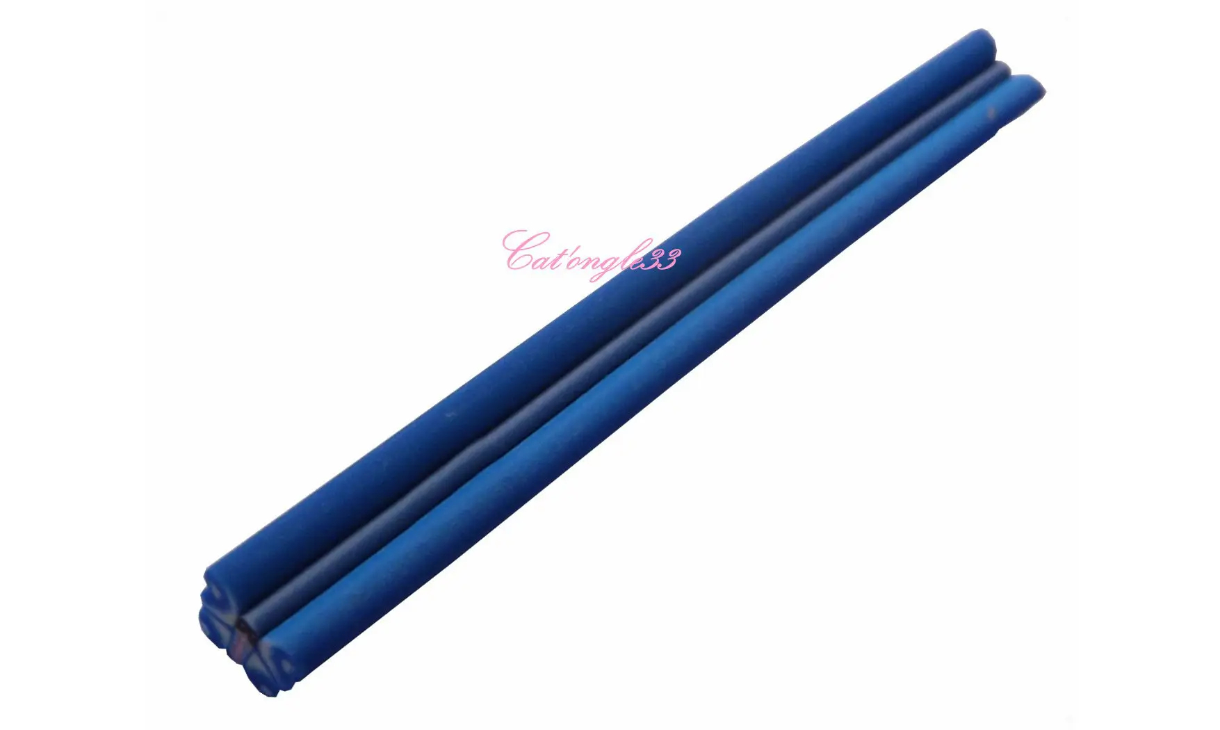 Baton fimo papillon bleu