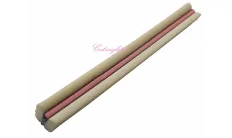 Baton fimo papillon blanc