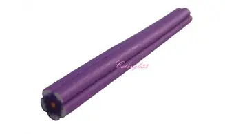 Baton fimo fleurs violette
