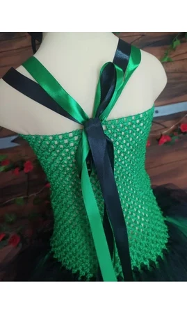 Robe tutu Sorcière Verte 4/6 ans