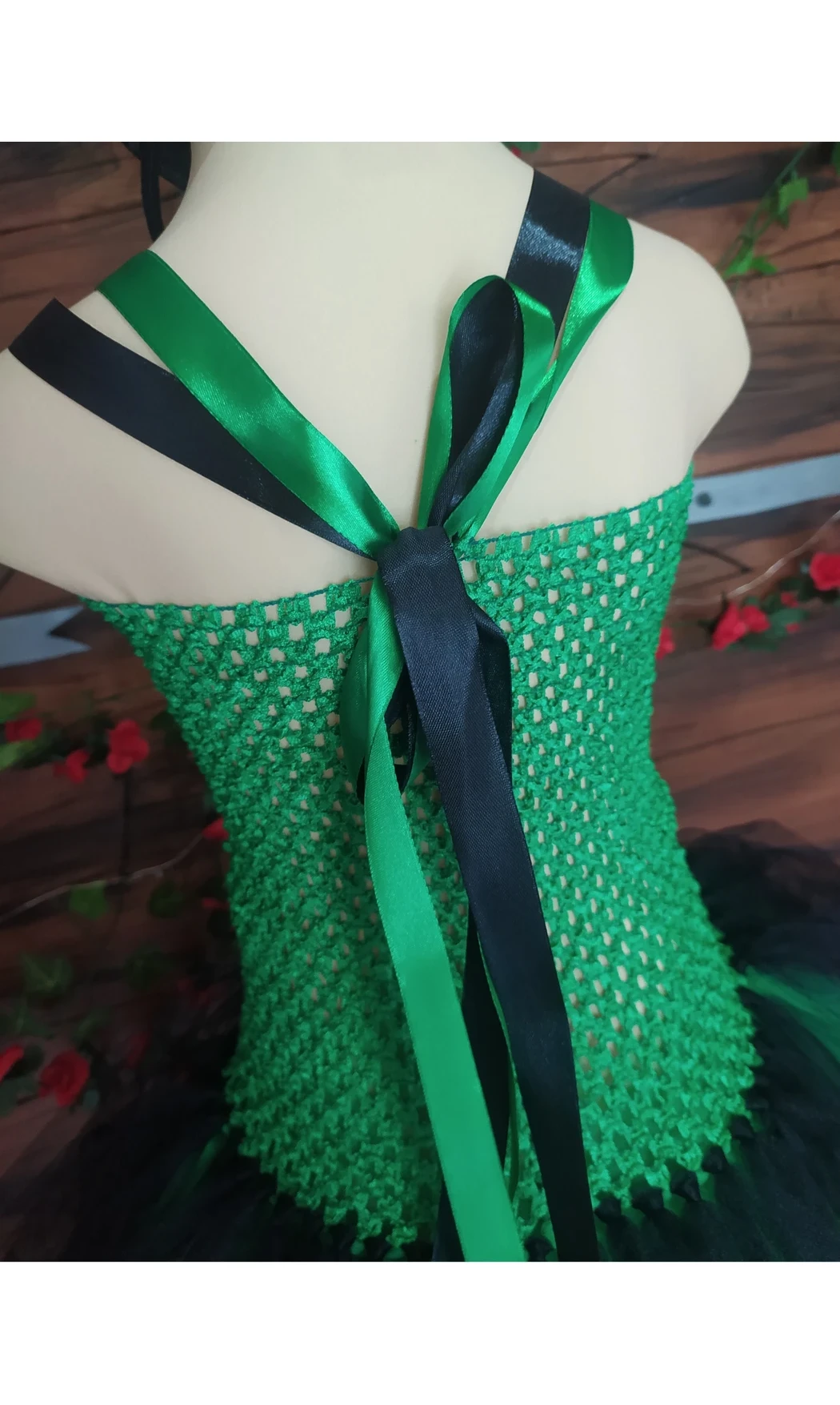 Robe tutu Sorcière Verte 4/6 ans