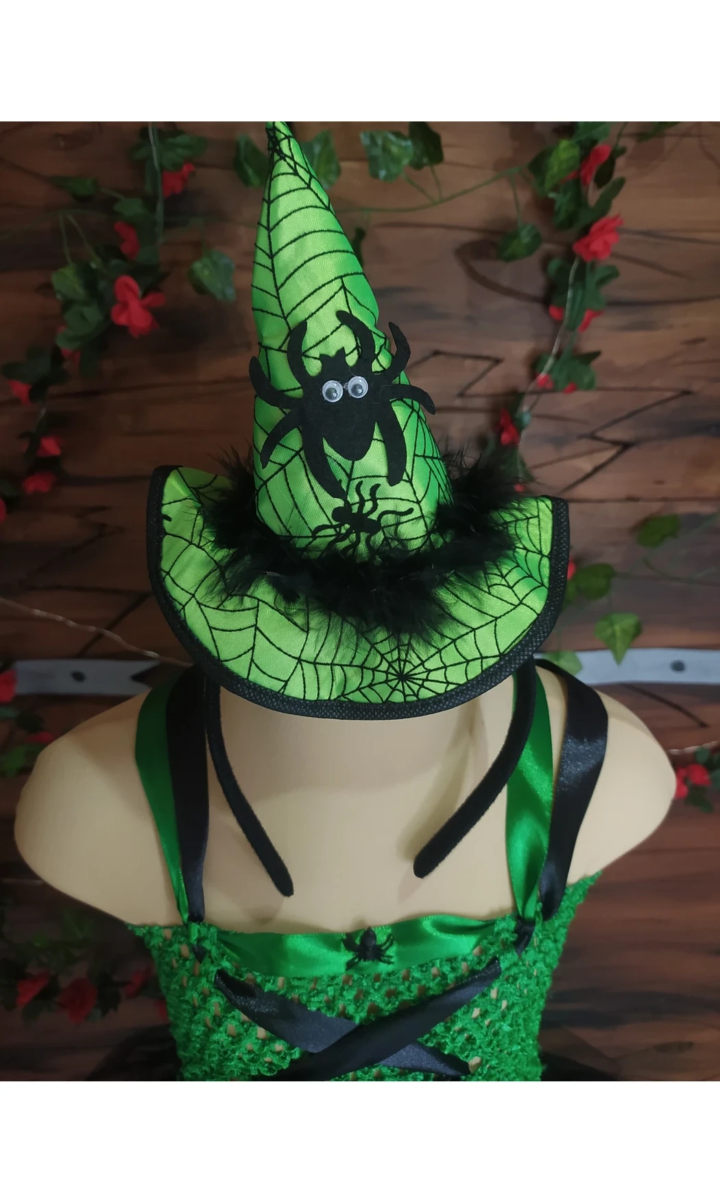 Robe tutu Sorcière Verte 4/6 ans