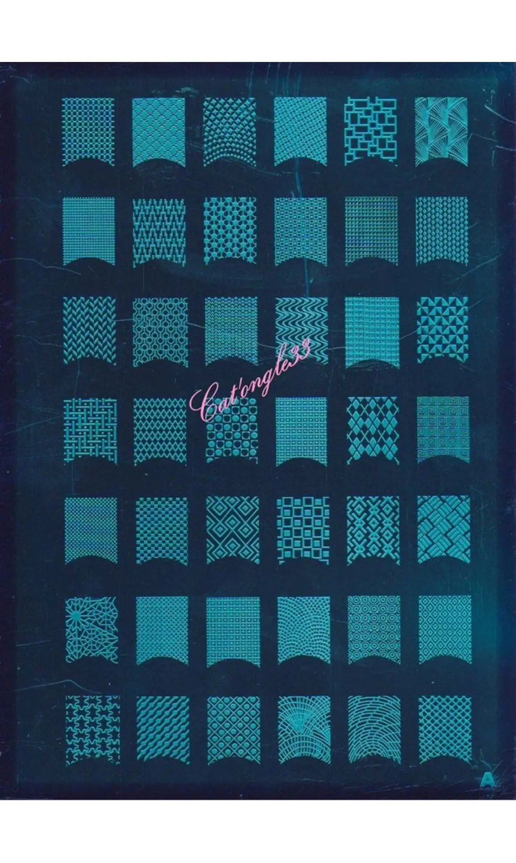 Plaque stamping XL A nail art