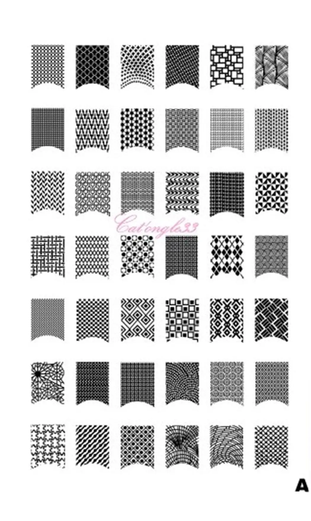 Plaque stamping XL A nail art