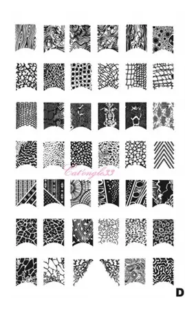 Plaque stamping XL D nail art