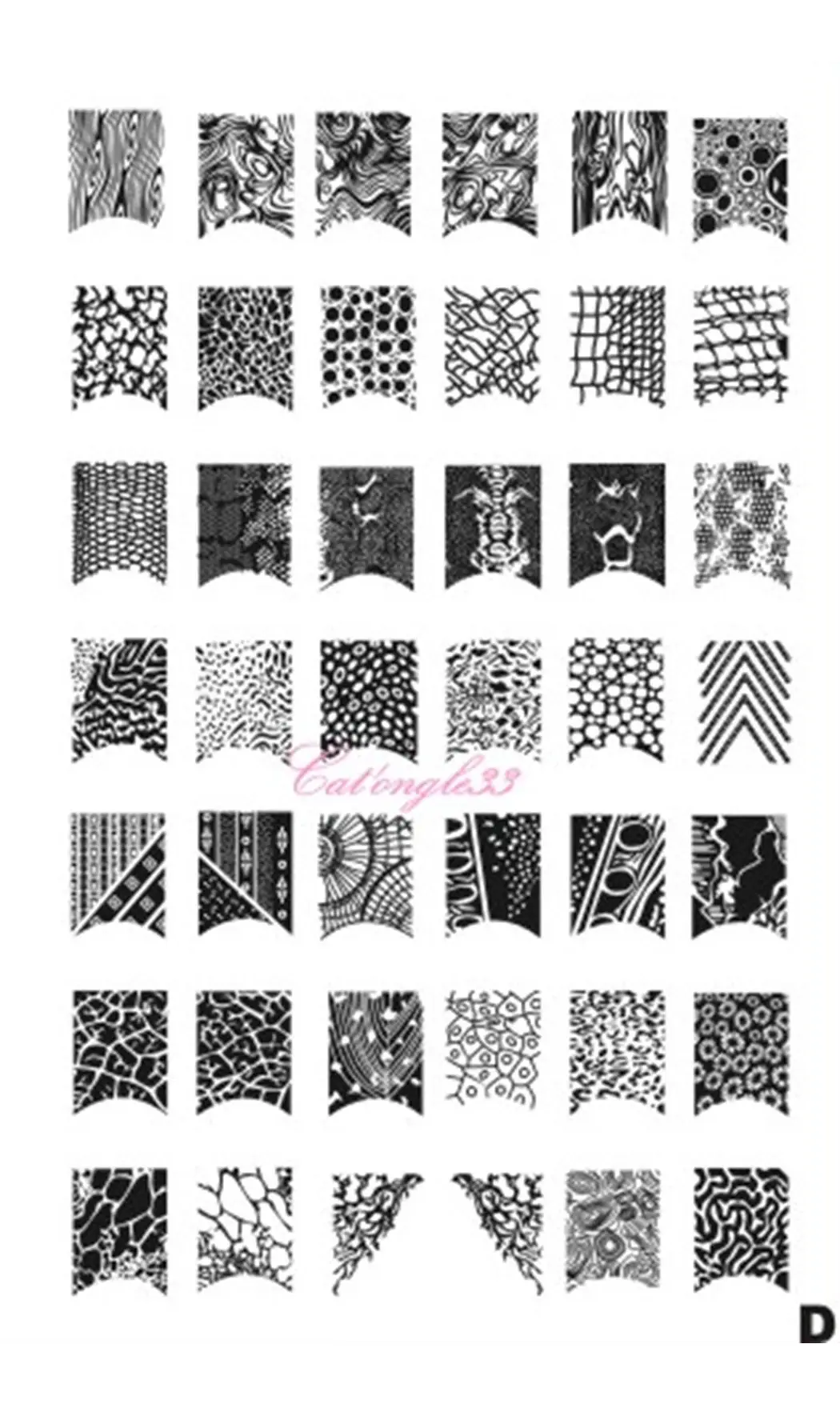 Plaque stamping XL D nail art