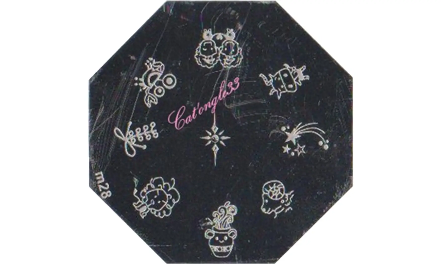Plaque stamping M28 nail art