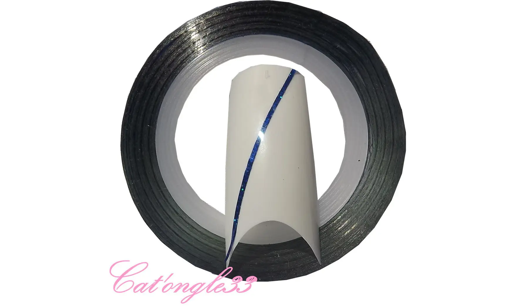 Striping tape bleu roi holo autocollant