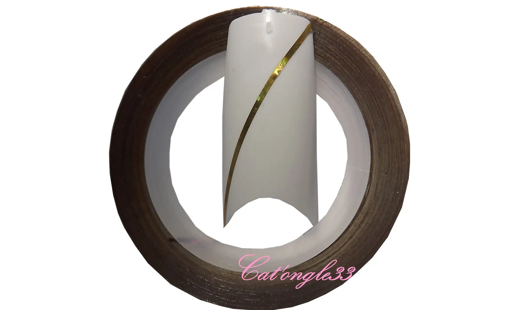 Striping tape jaune or holo autocollant