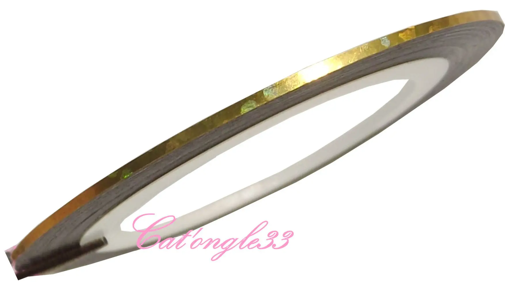 Striping tape jaune or holo autocollant