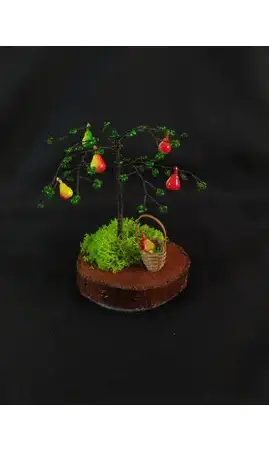 Mini poirier avec panier