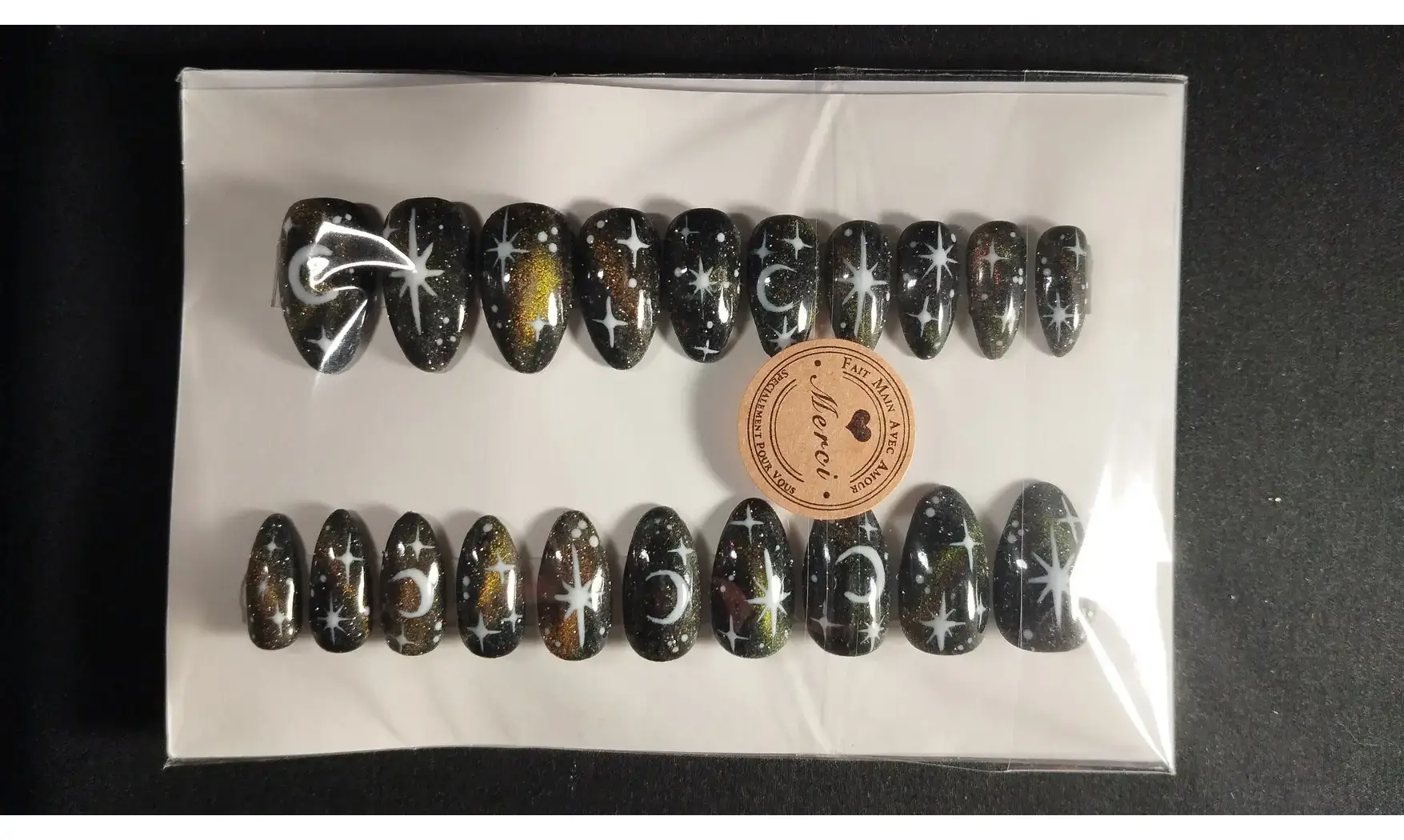 Press on nails Céleste jaune - Lot 20